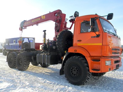 Седельный тягач КАМАЗ-43118 с КМУ ГАЛИЧАНИН КМА-150