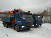 Бортовые КАМАЗ-65115 с КМУ KANGLIM отгружены клиенту