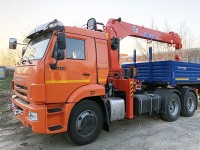 Отгружен КАМАЗ-65115, оборудованный тросовым КМУ KANGLIM-1256