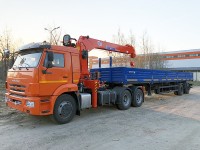 Отгружен КАМАЗ-65115, оборудованный тросовым КМУ KANGLIM-1256