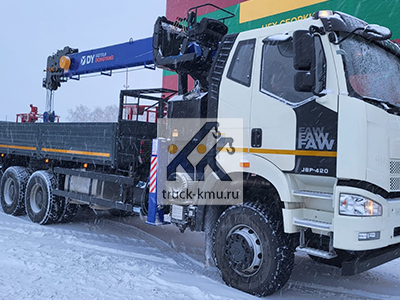 Бортовой FAW 3250 с КМУ DONGYANG 2725 Бортовой FAW 3250 с КМУ DONGYANG 2725