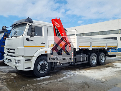 Бортовой КАМАЗ-65115 с КМУ FASSI F215 Бортовой КАМАЗ-65115 с КМУ FASSI F215