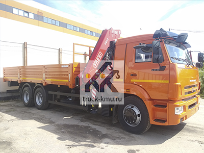 Бортовой КАМАЗ-65115 с КМУ FASSI F245