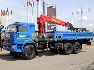 Бортовой КАМАЗ-43118 с КМУ ГАЛИЧАНИН КМА-150 с люлькой