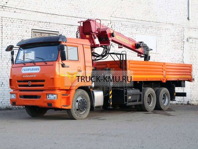 Бортовой КАМАЗ-65117 с КМУ ГАЛИЧАНИН КМА-150