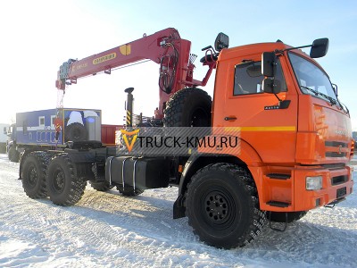 Седельный тягач КАМАЗ-43118 с КМУ ГАЛИЧАНИН КМА-150