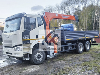 Бортовой FAW 3250 с КМУ HANGIL HGC 756 Бортовой FAW 3250 с КМУ HANGIL HGC 756