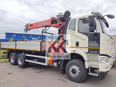 Бортовой FAW 3250 с КМУ HANGIL HGC 976 Бортовой FAW 3250 с КМУ HANGIL HGC 976