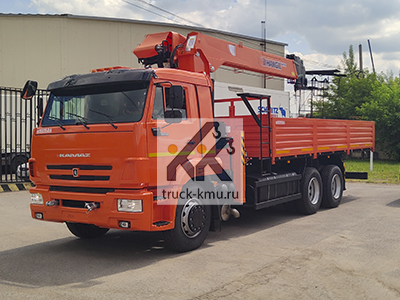 Бортовой КАМАЗ-65115 с КМУ HANGIL HGC 1026
