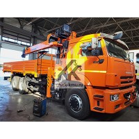 Бортовой КАМАЗ-6520 с КМУ HANGIL HGC 1235 Бортовой КАМАЗ-6520 с КМУ HANGIL HGC 1235