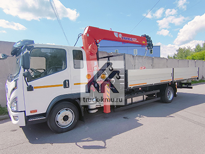 Бортовой FAW Tiger с КМУ HANGIL HGC 515 Бортовой FAW Tiger с КМУ HANGIL HGC 515