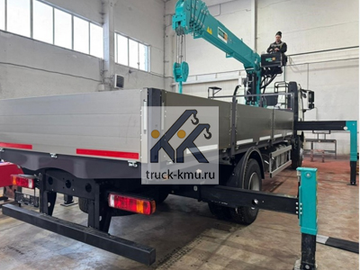 Бортовой FAW 1180 с КМУ HKTC HLC 8016 Бортовой FAW 1180 с КМУ HKTC HLC 8016