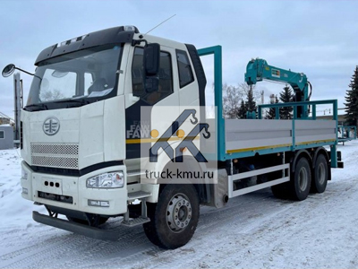 Бортовой FAW 3250 с КМУ HKTC HLC 5014 Бортовой FAW 3250 с КМУ HKTC HLC 5014