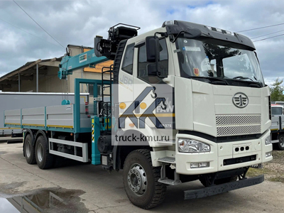 Бортовой FAW 3250 с КМУ HKTC HLC 7016 Бортовой FAW 3250 с КМУ HKTC HLC 7016