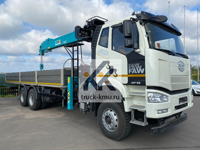 Бортовой FAW 3250 с КМУ HKTC HLC 8027 Бортовой FAW 3250 с КМУ HKTC HLC 8027