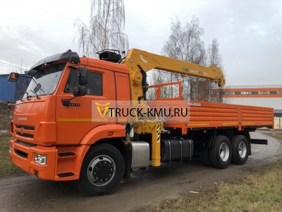 Бортовой КАМАЗ-65115 с КМУ HKTC HLC-8016L