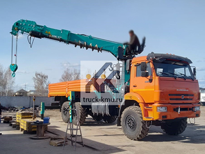 Бортовой КАМАЗ-43118 с КМУ HKTC HLC 8026 Бортовой КАМАЗ-43118 с КМУ HKTC HLC 8026