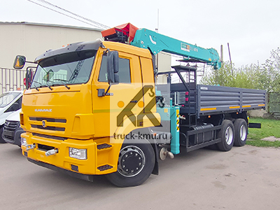 Бортовой КАМАЗ-65115 с КМУ HKTC HLC 8016 Бортовой КАМАЗ-65115 с КМУ HKTC HLC 8016