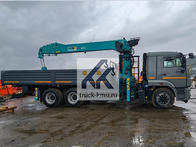 Бортовой КАМАЗ-65115 с КМУ HKTC HLC 8027 Бортовой КАМАЗ-65115 с КМУ HKTC HLC 8027