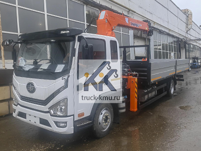 Бортовой FAW Tiger с КМУ HANGIL HGC 514 Бортовой FAW Tiger с КМУ HANGIL HGC 514
