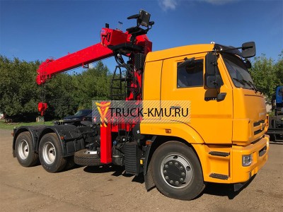 Тягач КАМАЗ-65115 с КМУ HORYONG HRS206