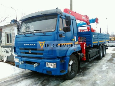 Бортовой КАМАЗ-65117 с КМУ HORYONG HRS156