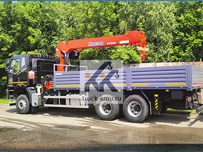Бортовой FAW CA3250 с КМУ KANGLIM KS2056H Бортовой FAW CA3250 с КМУ KANGLIM KS2056H