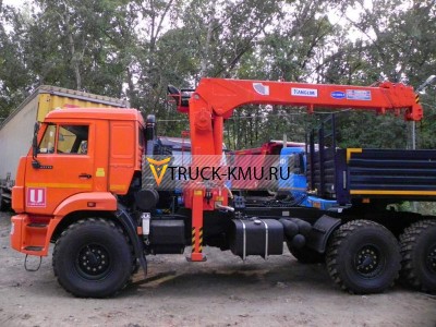 Седельный тягач КАМАЗ-43118 с КМУ KANGLIM KS1256G-II